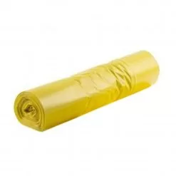 Šiukšlių maišai LDPE 240 L, 10 vnt., 45 mikr., geltoni