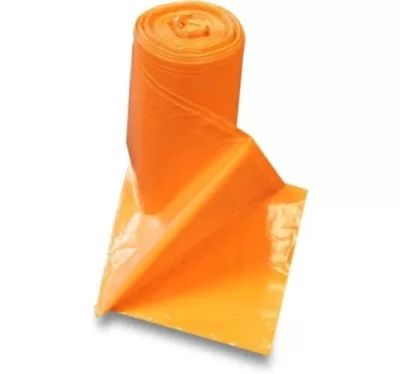 Šiukšlių maišai LDPE 60 L, 20 vnt., 23 mikr., oranžiniai