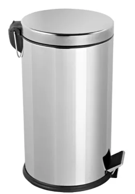 * HUNT Šiukšliadėžė su pedalu, 5 L, chromas