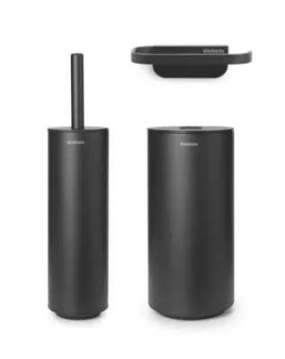 BRABANTIA MINDSET Tualeto reikmenų rinkinys, tamsiai pilkas