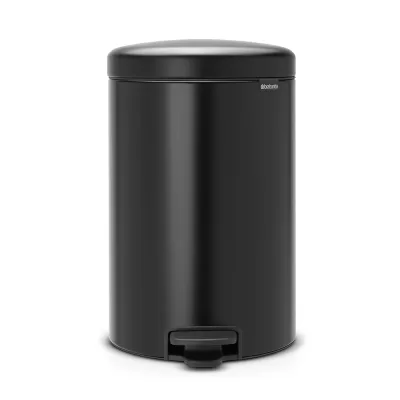 BRABANTIA NEWICON Šiukšliadėžė su pedalu 20 L, juoda