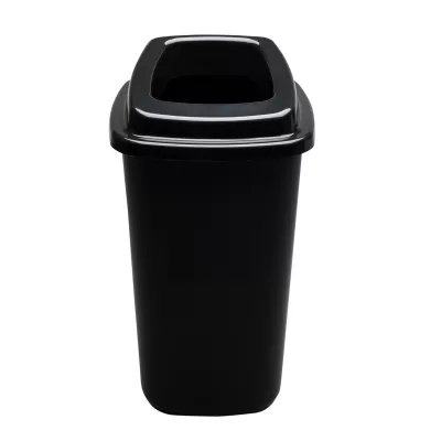 ECOBIN Šiukšliadėžė rūšiavimui 90 L, juoda