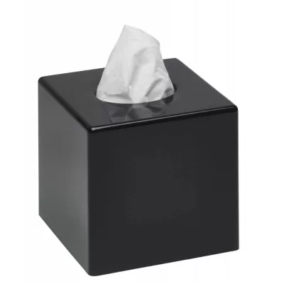 JVD SANIBOX Laikiklis veido servetėlėms, juodas