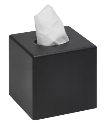 JVD SANIBOX Laikiklis veido servetėlėms, juodas, matinis