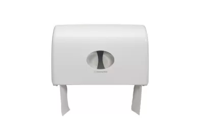 Kimberly-Clark Professional AQUARIUS MINI JUMBO Laikiklis tualetiniam popieriui rulonais, 2 ašių, baltas