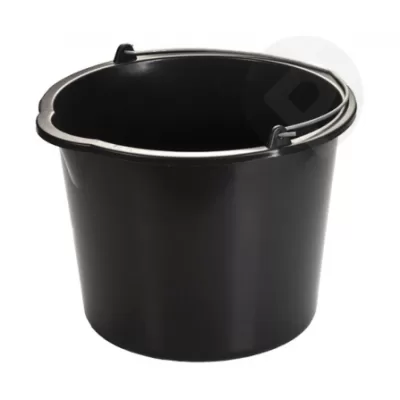 Kibiras 12 L, plastikinis, juodas