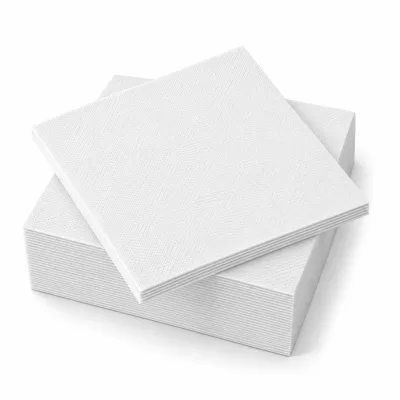 LENEK Stalo servetėlės, 2 sl., 33x33 cm, 250 serv/vnt., baltos sp.