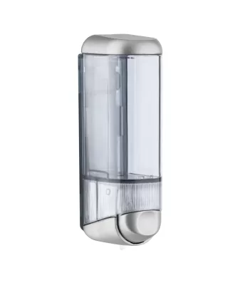 MARPLAST Dozatorius muilui / šampūnui, 250 ml, baltas / permatomas