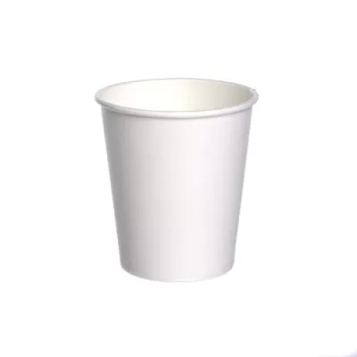 Popieriniai puodeliai 250 ml. (8oz), baltas, Ø80 mm., 100 vnt./pak.