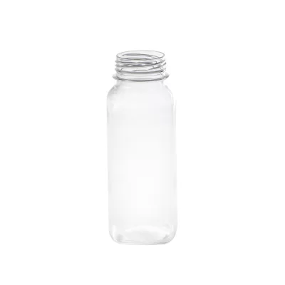 Plastikinis butelis, 250 ml, skaidrus, kvadratinis, PET, 150 vnt./pak. 54250KP/ 54251KP/MJ0250