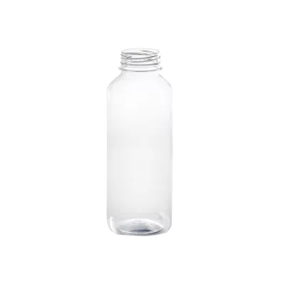 Plastikinis butelis, 500 ml, skaidrus, kvadratinis. PET, 104 vnt./pak.