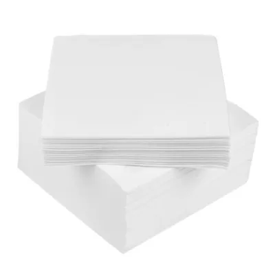Stalo servetėlės, 2 sl., 24x24 cm, 200 serv./pak., baltos, 16 vnt./pak.