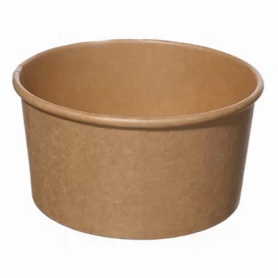 Vienkartinis KRAFT dubenėlis 1000 ml, 150 mm, 50 vnt/pak (DPPD150 ir XV0D150LPET)