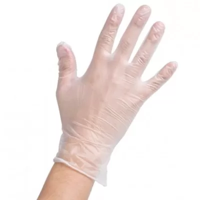 EASYCARE Vinilinės pirštinės be pudros, skaidrios, M, 100 vnt. / pak. 870455