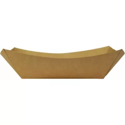 Vienkartiniai KRAFT indeliai laiveliai, 215x150x52 mm, 800 ml, 250 vnt. / pak.
