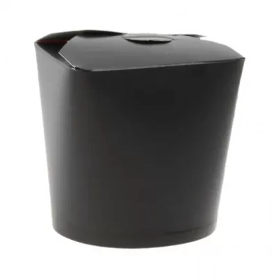 Vienkartinės WOK dėžutės, 95x95x93mm, 750 ml, 50 vnt. / pak, juoda