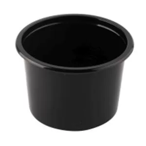 Vienkartinis dubenėlis sriubai užlydymui, juodas, PP, 500 ml, 115 mm, 50 vnt. / pak.