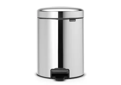 BRABANTIA NEWICON Šiukšliadėžė su pedalu, 5 L, blizgaus metalo