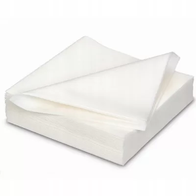 AIRLAID Stalo servetėlės 40 x 40 cm, 1 sl., baltos, 75 serv. / vnt.