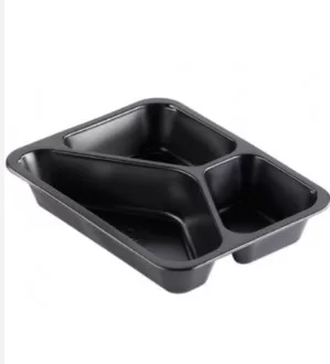 Indelis užlydymui 227x178x50 mm, 3-jų dalių, juodas, PP, 50 vnt. / pak. 3449