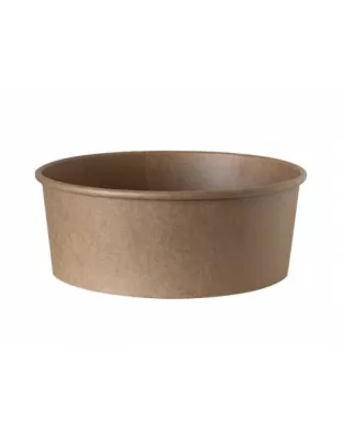 Vienkartinis KRAFT dubenėlis 500 ml, 150 mm, 50 vnt. / pak.