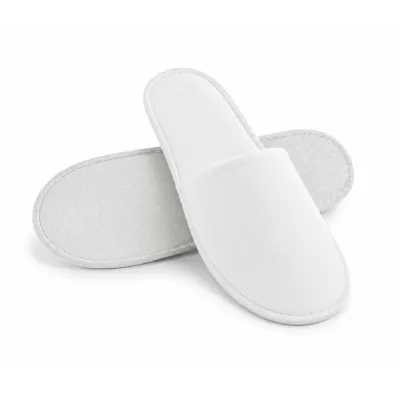 Vienkartinės viešbučio šlepetės NAP, uždaros, 4 mm, baltos, 100 vnt./pak.