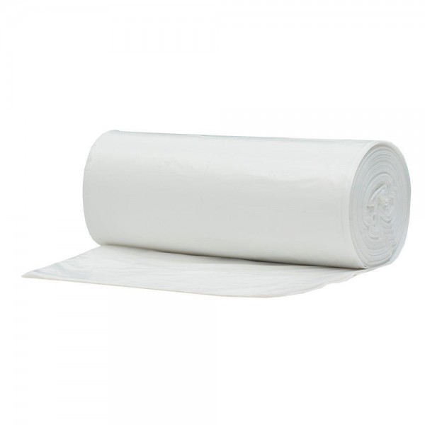 Šiukšlių maišai HDPE 30 L, 50 vnt., 7 mikr., balti