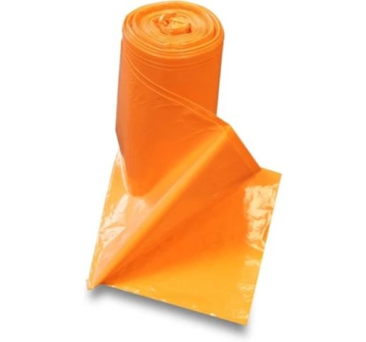 Šiukšlių maišai LDPE 60 L, 20 vnt., 23 mikr., oranžiniai