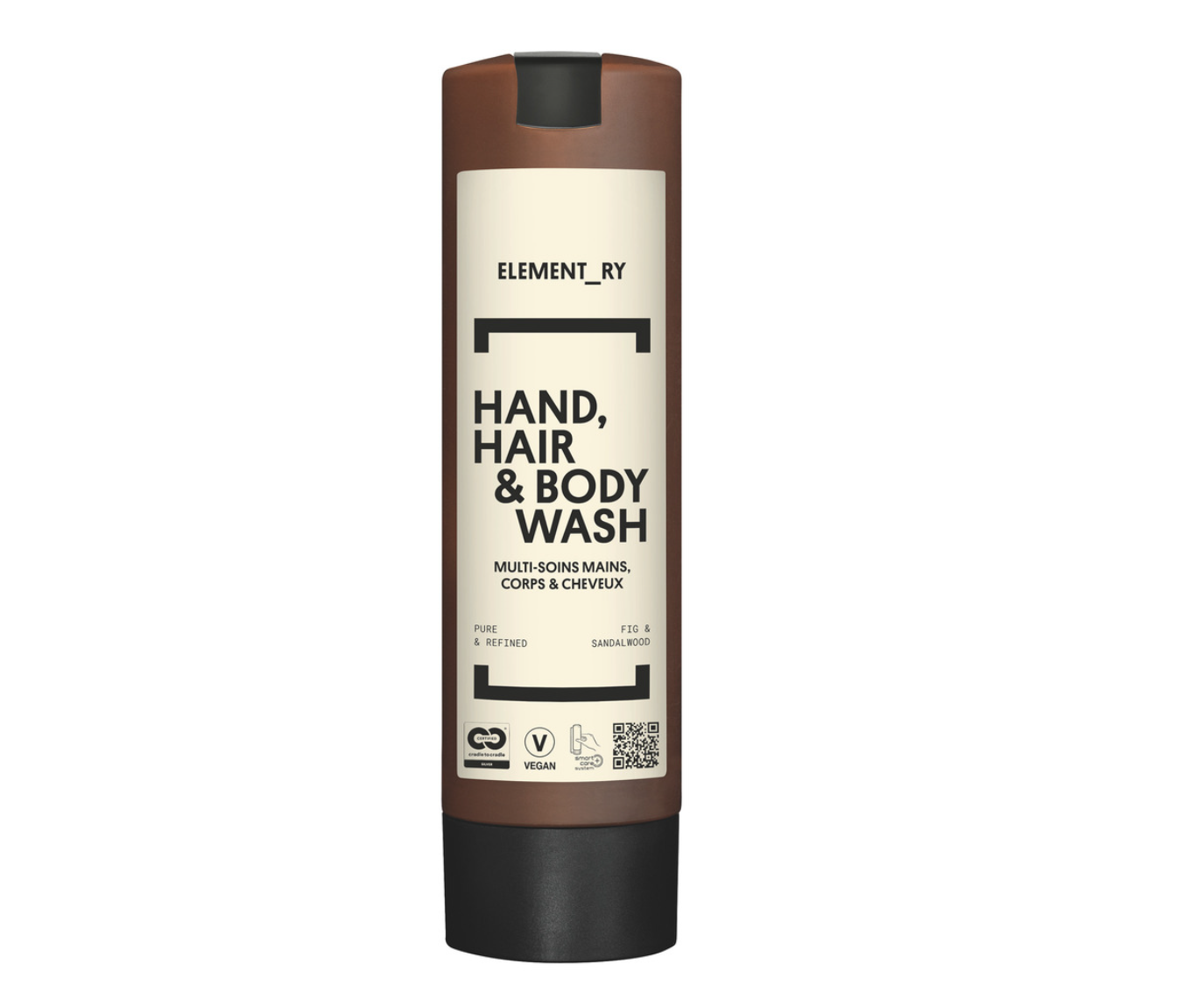 ADA ELEMENT_RY Rankų, plaukų ir kūno prausiklis Smart Care laikikliui, 300 ml