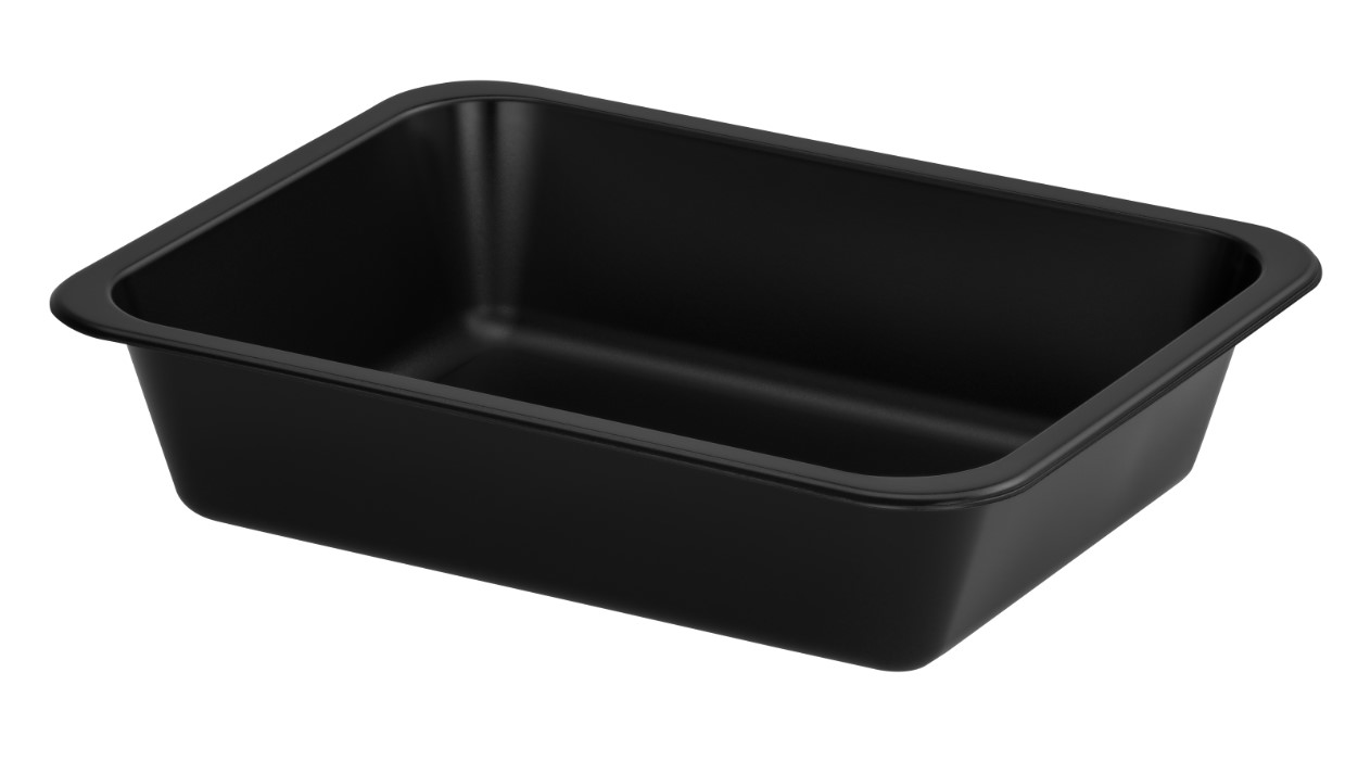 Indelis užlydymui 227x178x50 mm, T-1, juodas, PP, 23,5 g., 50 vnt. / pak.