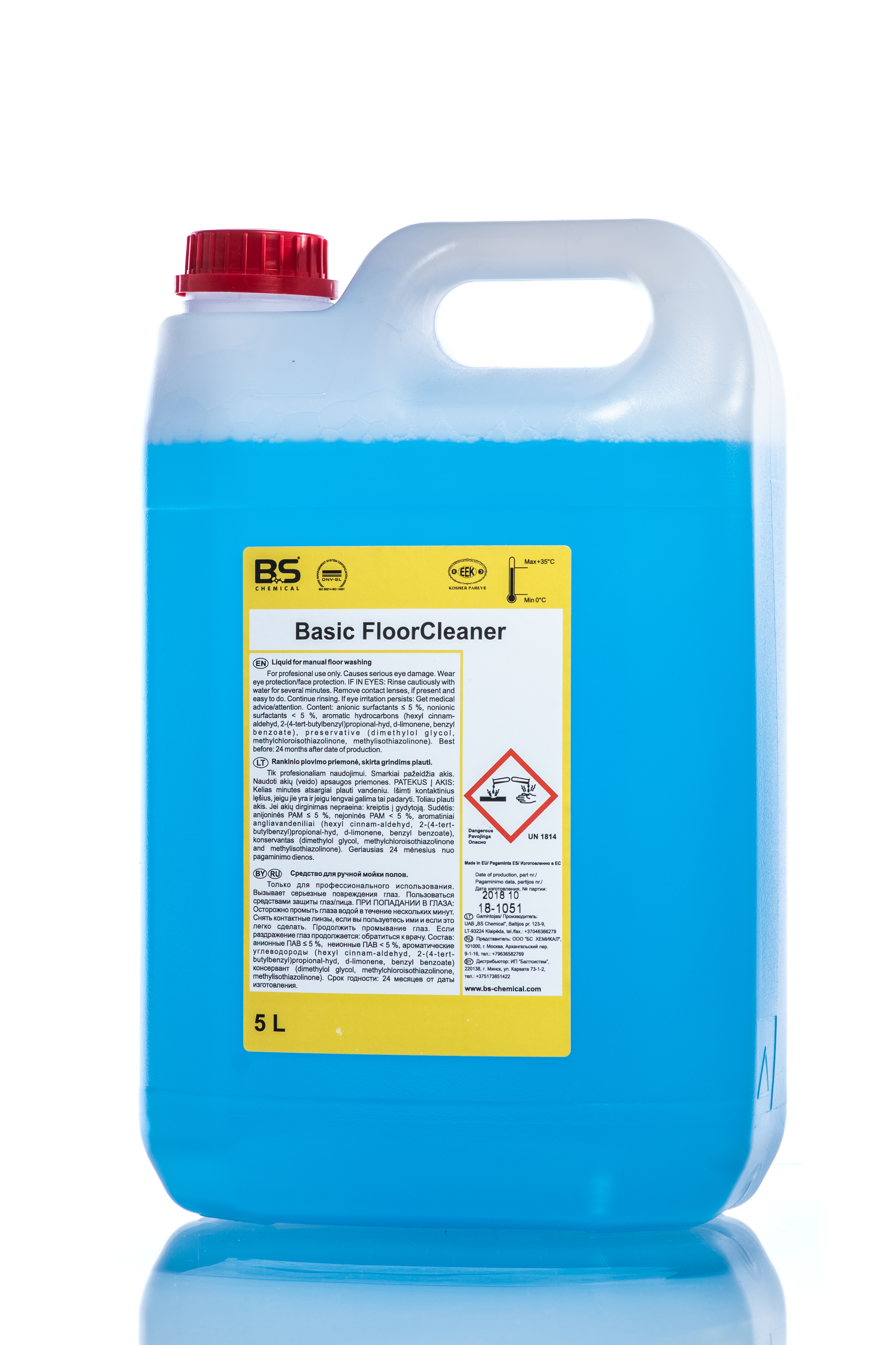 BS BASIC FLOOR CLEANER Grindų valymo priemonė, 5 L