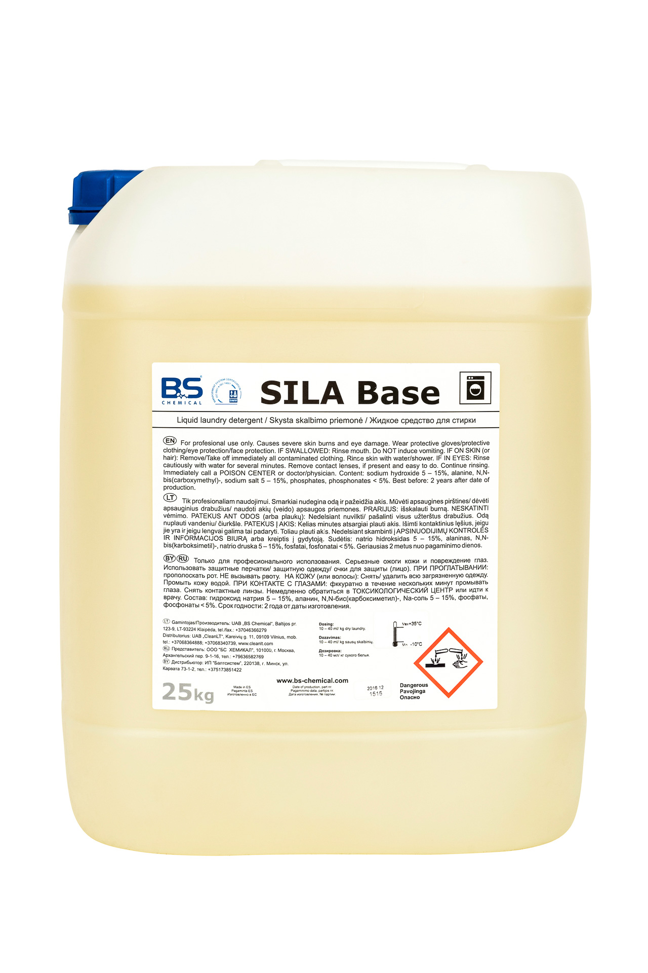 BS SILA BASE Skysta skalbimo priemonė, 25 kg