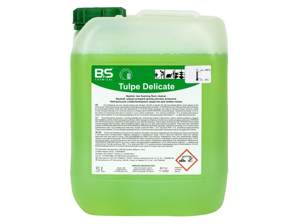 BS TULPE DELICATE Grindų plovimo priemonė, 5 L