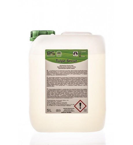 BS TULPE SECUR Antibakterinis skystas rankų muilas, 5 L