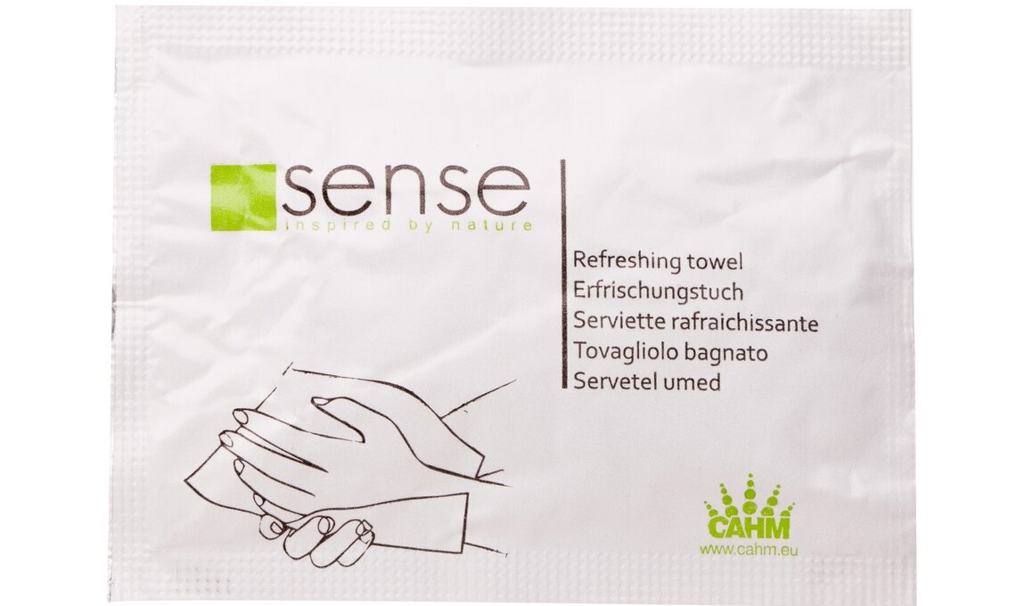 CAHM SENSE Drėgnos servetėlės rankoms