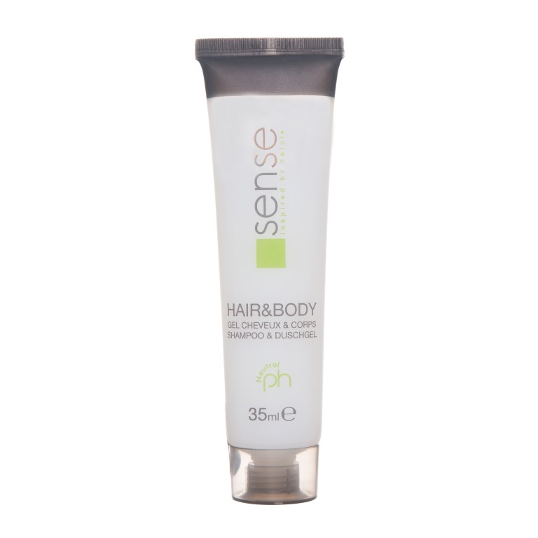 CAHM SENSE Šampūnas-dušo gelis 2in1 PET tubelėje, 35 ml