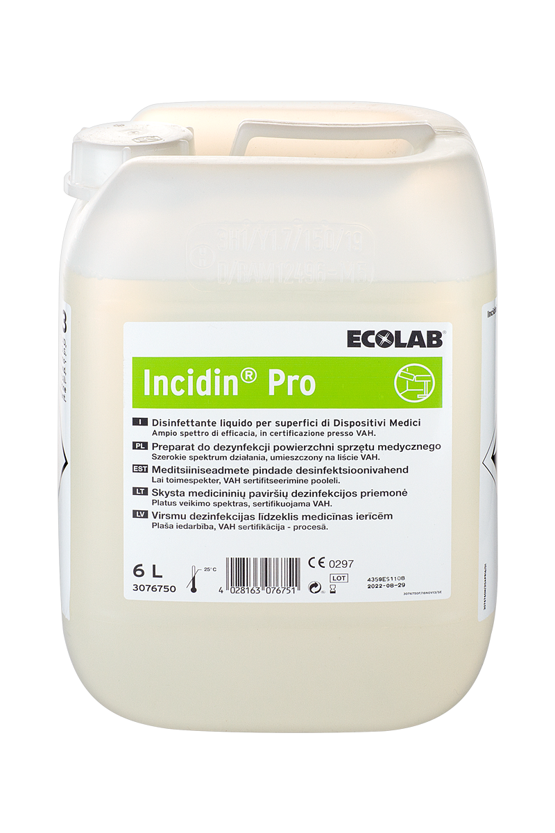 ECOLAB INCIDIN PRO Paviršių dezinfektantas, 6 L