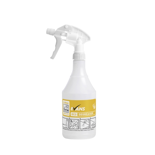 EVANS EC2 Buteliukas su purkštuku, 750 ml, geltonas