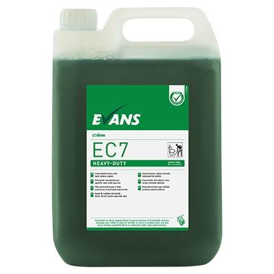 EVANS EC7 Grindų valymo priemonė užterštiems paviršiams, 5 L, žalias