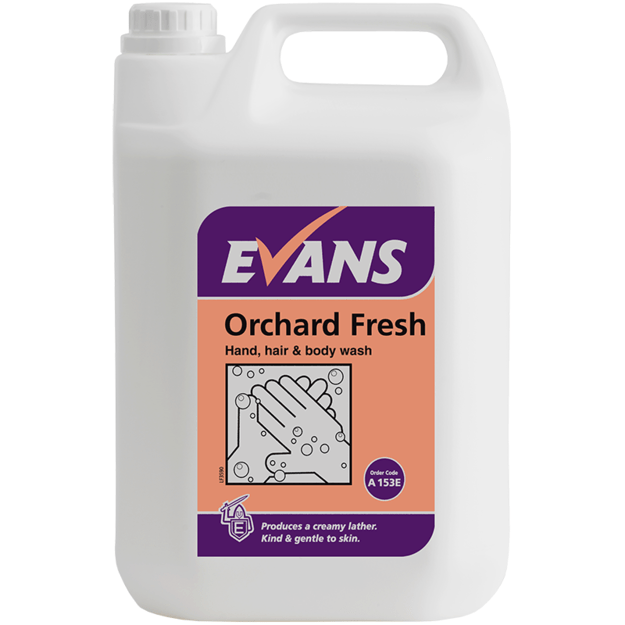* EVANS ORCHARD FRESH Rankų, plaukų ir kūno prausiklis, 5 L