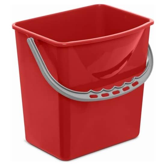 HUNT Plastikinis kibiras, 6 L, raudonas