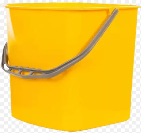 HUNT Plastikinis kibiras, 25 L, geltonas