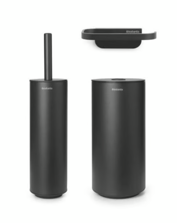 BRABANTIA MINDSET Tualeto reikmenų rinkinys, tamsiai pilkas