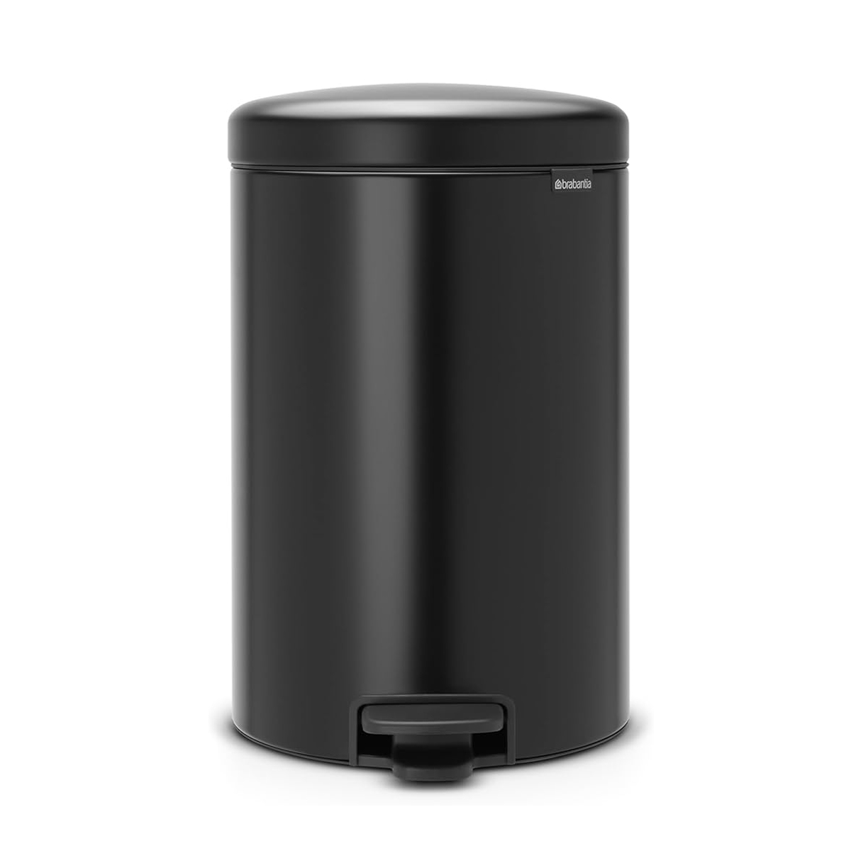 BRABANTIA NEWICON Šiukšliadėžė su pedalu 20 L, juoda