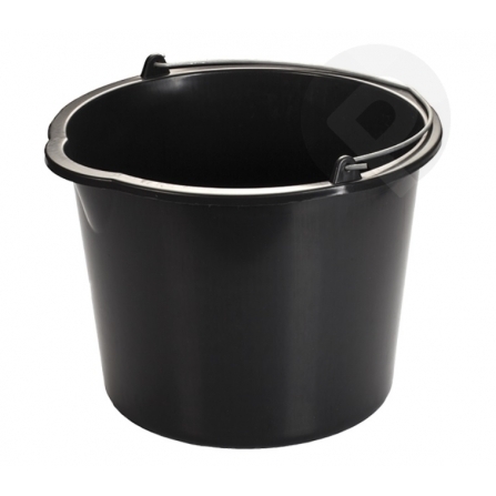 Kibiras 12 L, plastikinis, juodas