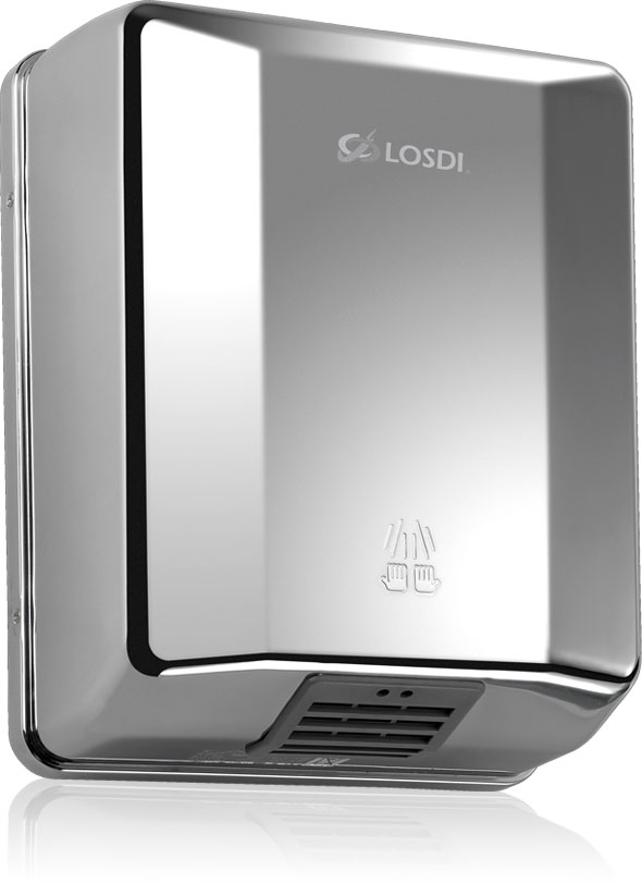 LOSDI ELEGANCE Rankų džiovintuvas, 1600W, chromuotas