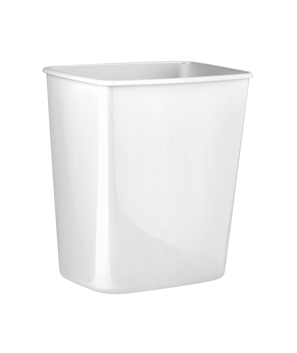 MARPLAST Šiukšliadėžė, 8 L, stačiakampė, balta, be dangčio / A88301