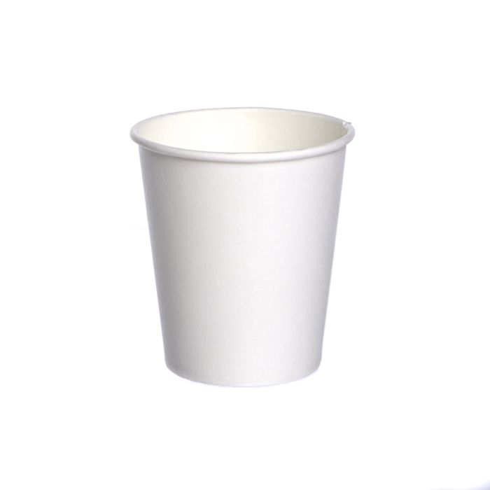 Popieriniai puodeliai 250 ml. (8oz), baltas, Ø80 mm., 100 vnt./pak.