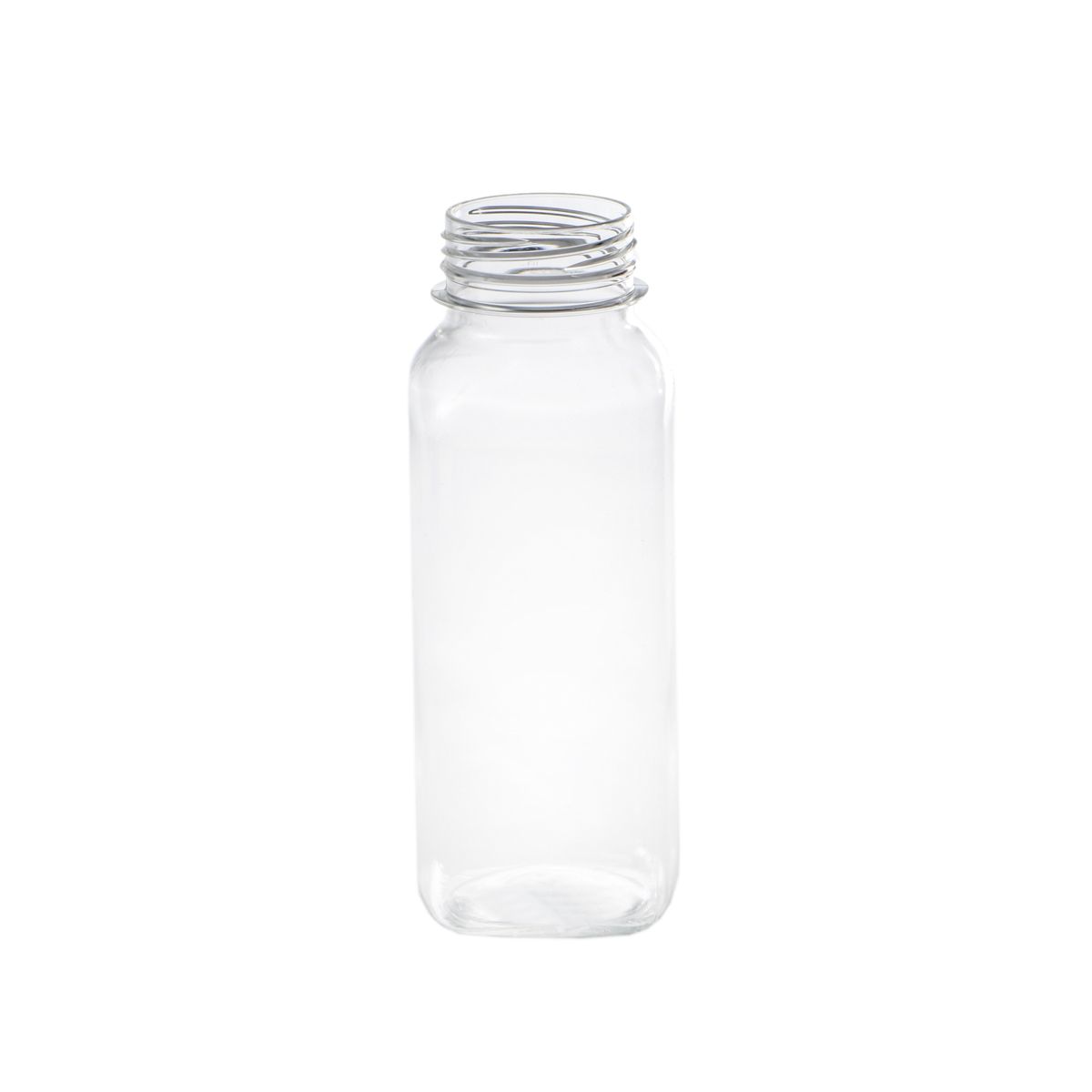 Plastikinis butelis, 250 ml, skaidrus, kvadratinis, PET, 150 vnt./pak. 54250KP/ 54251KP