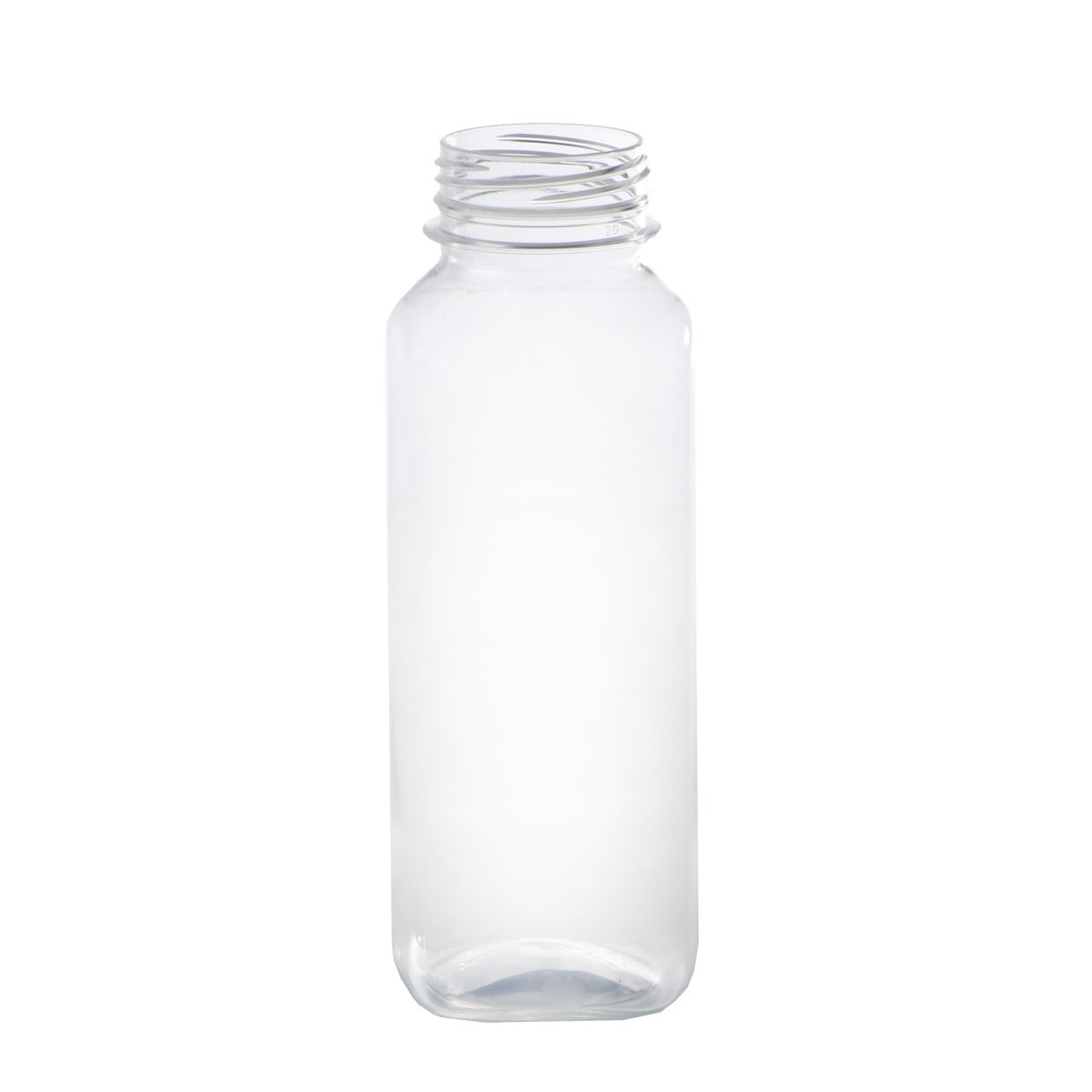 Plastikinis butelis, 330ml, skaidrus, kvadratinis, PET, 140 vnt./pak. 54330KP